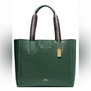 Coach Green Leather Derby Tote